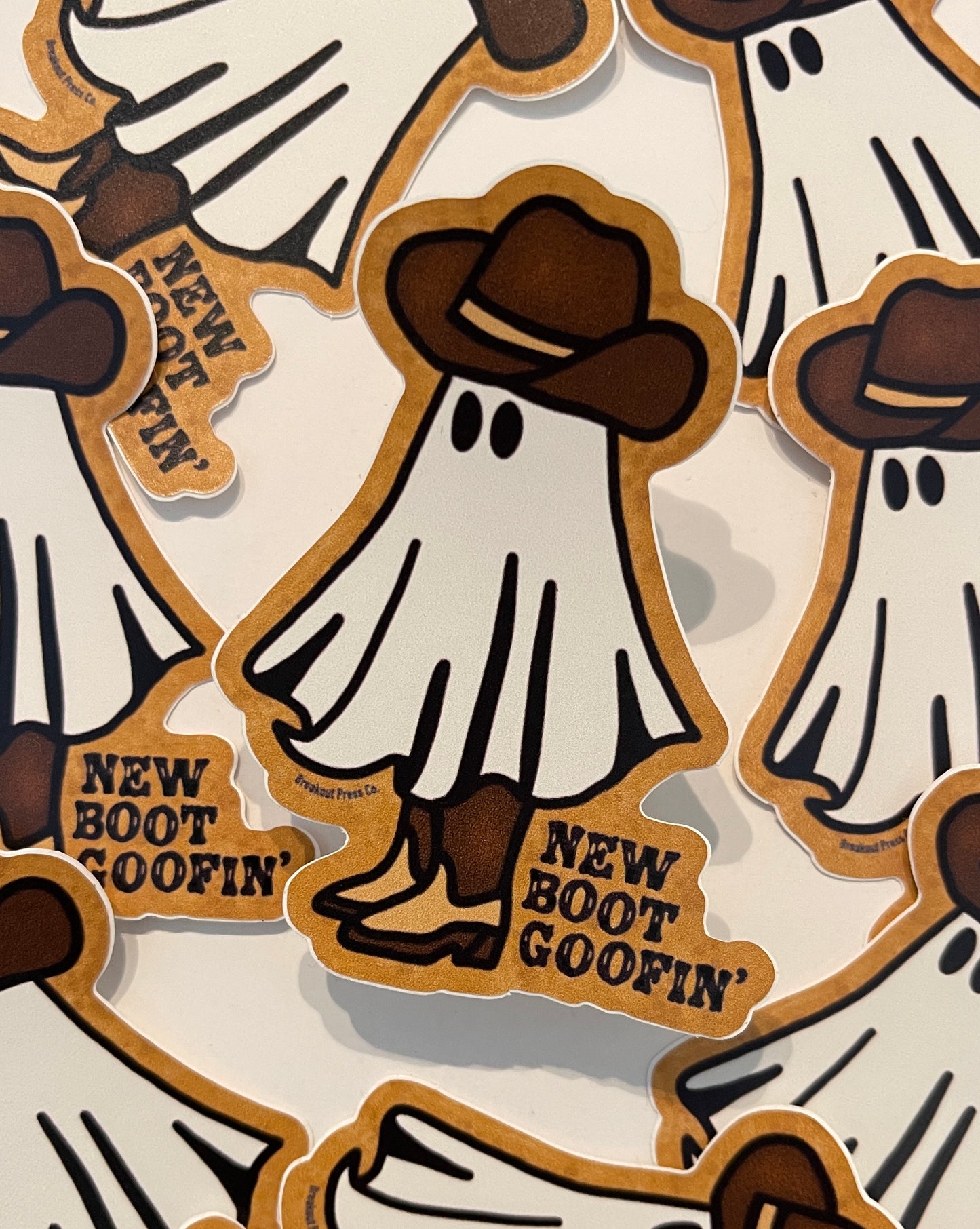New Boot Goof’n Ghost Vinyl Sticker