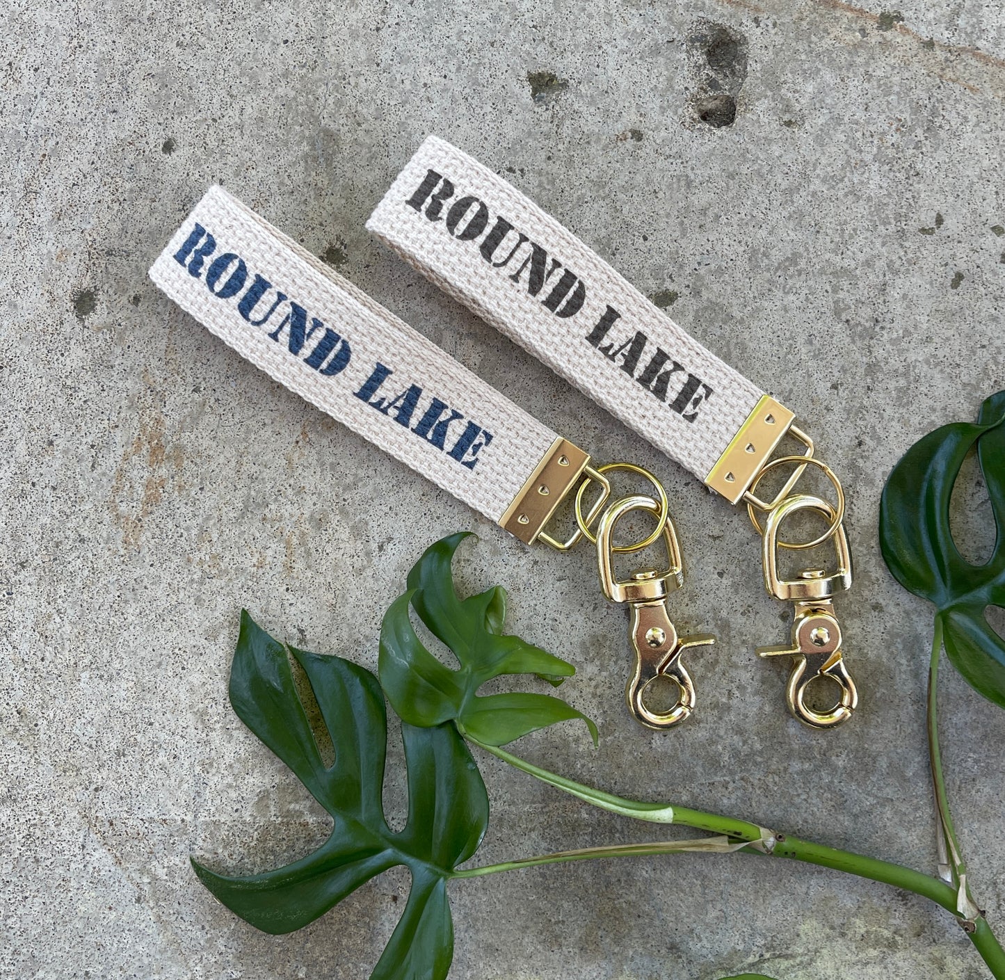 Round Lake Keychain