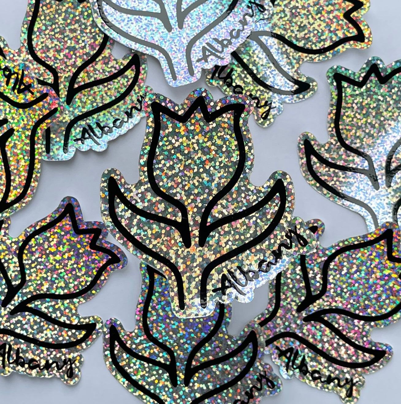 Albany Tulip Glitter Sticker