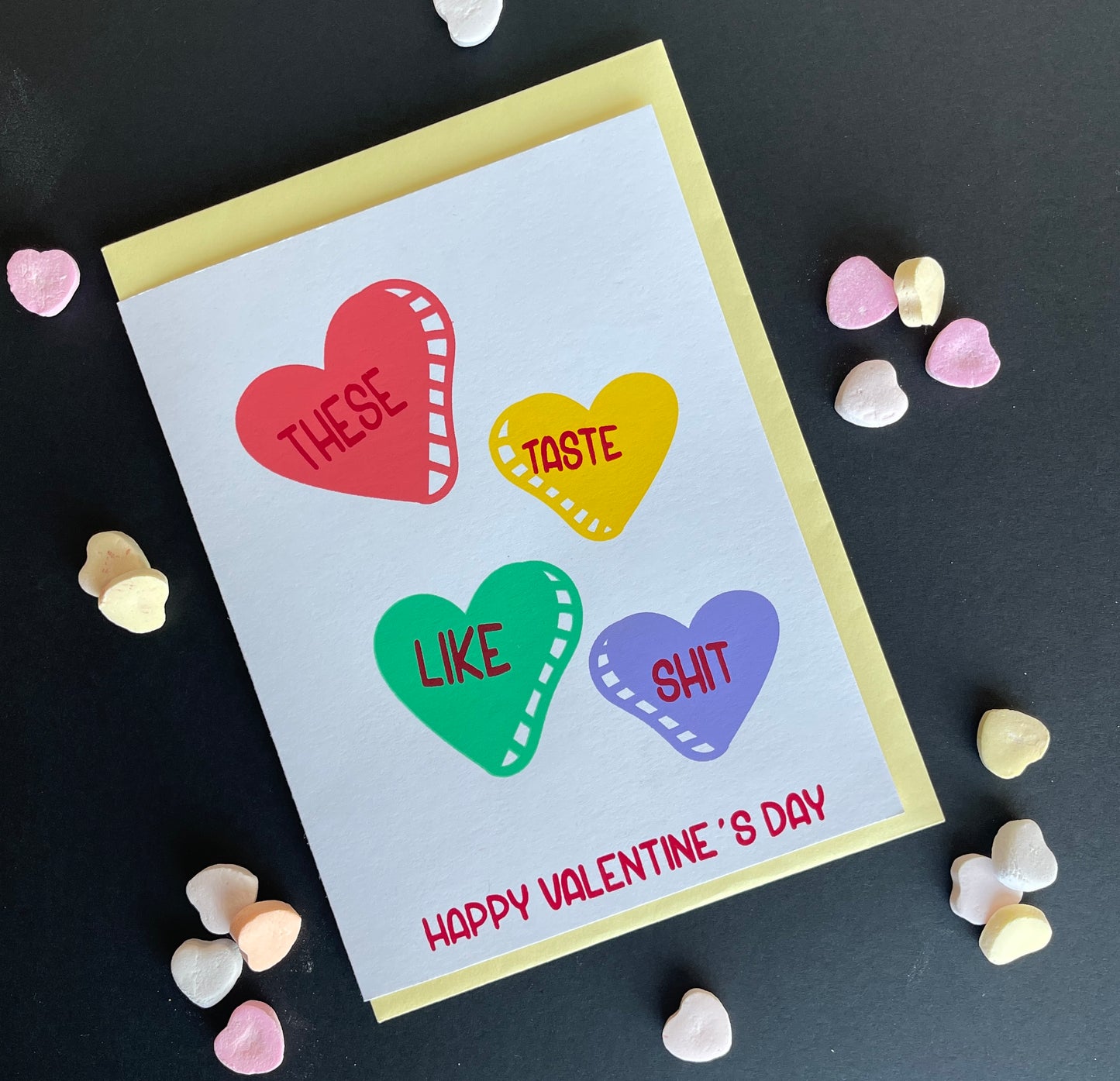 These Taste Like Shit Valentine's Day Card