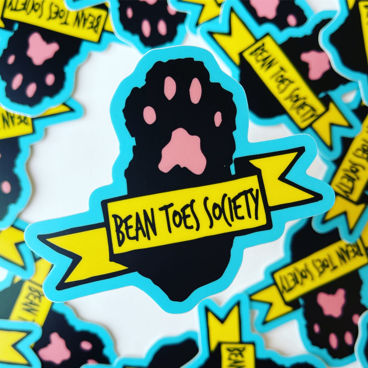 "Bean Toes Society" Vinyl Sticker