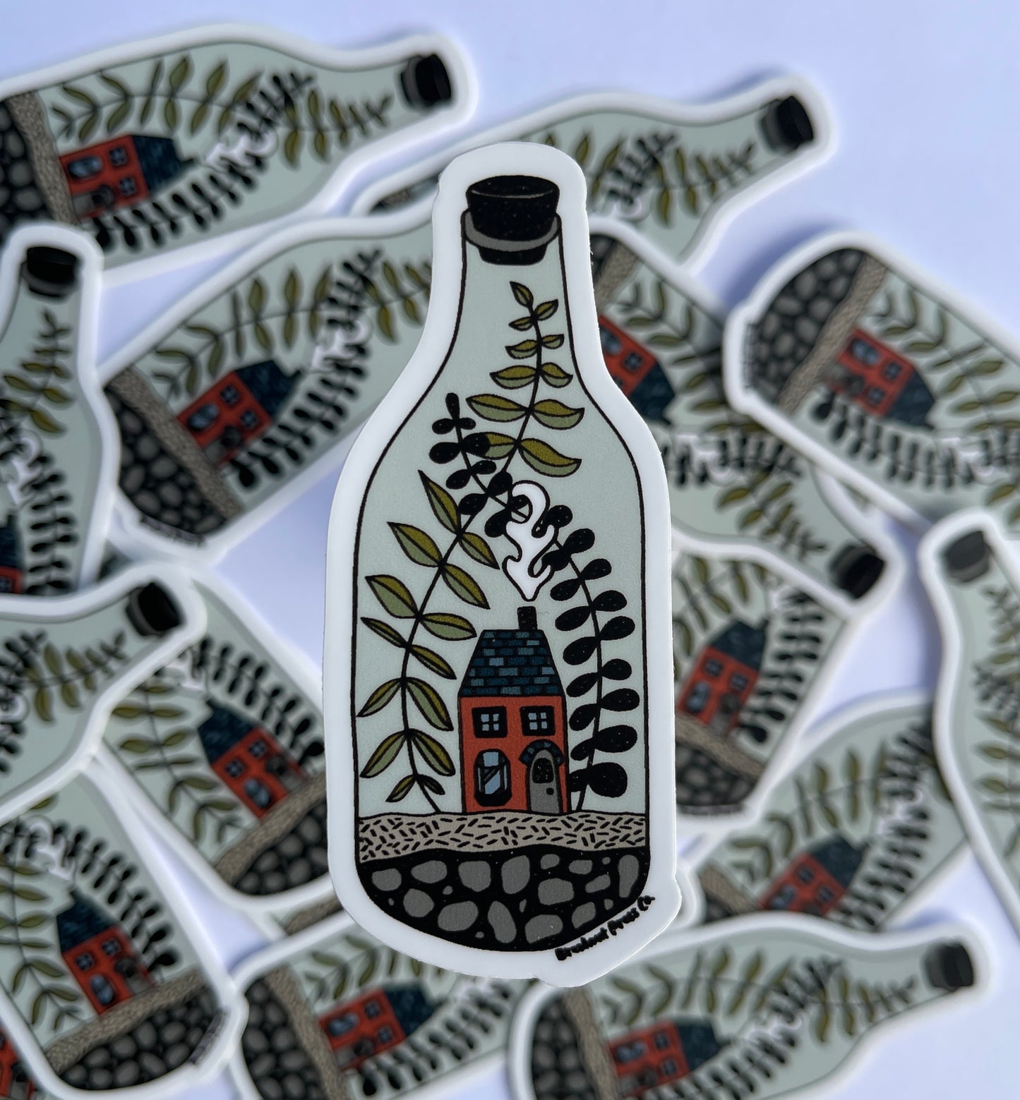 Terrarium Jar Home Vinyl Sticker