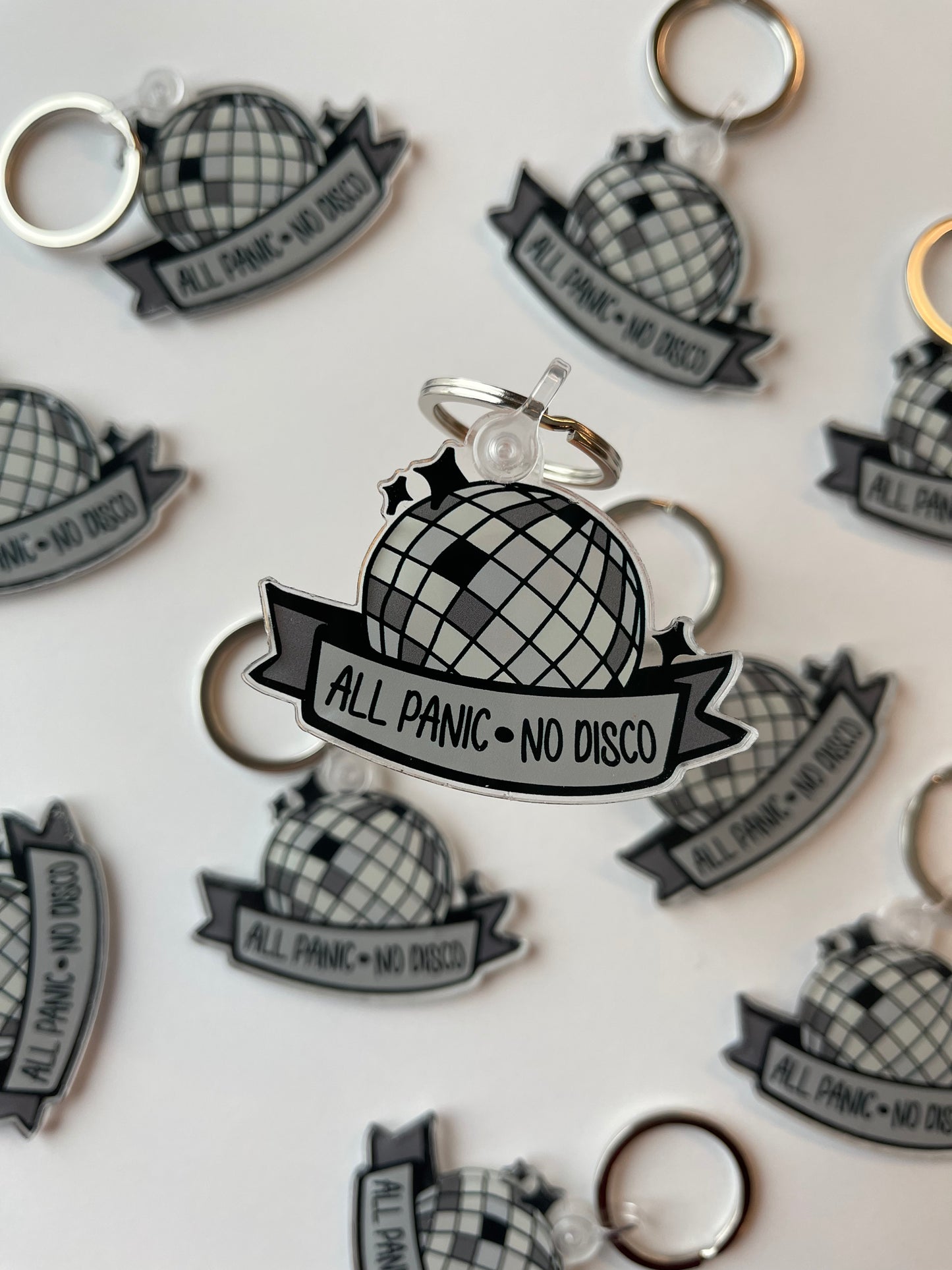 All Panic No Disco Keychain