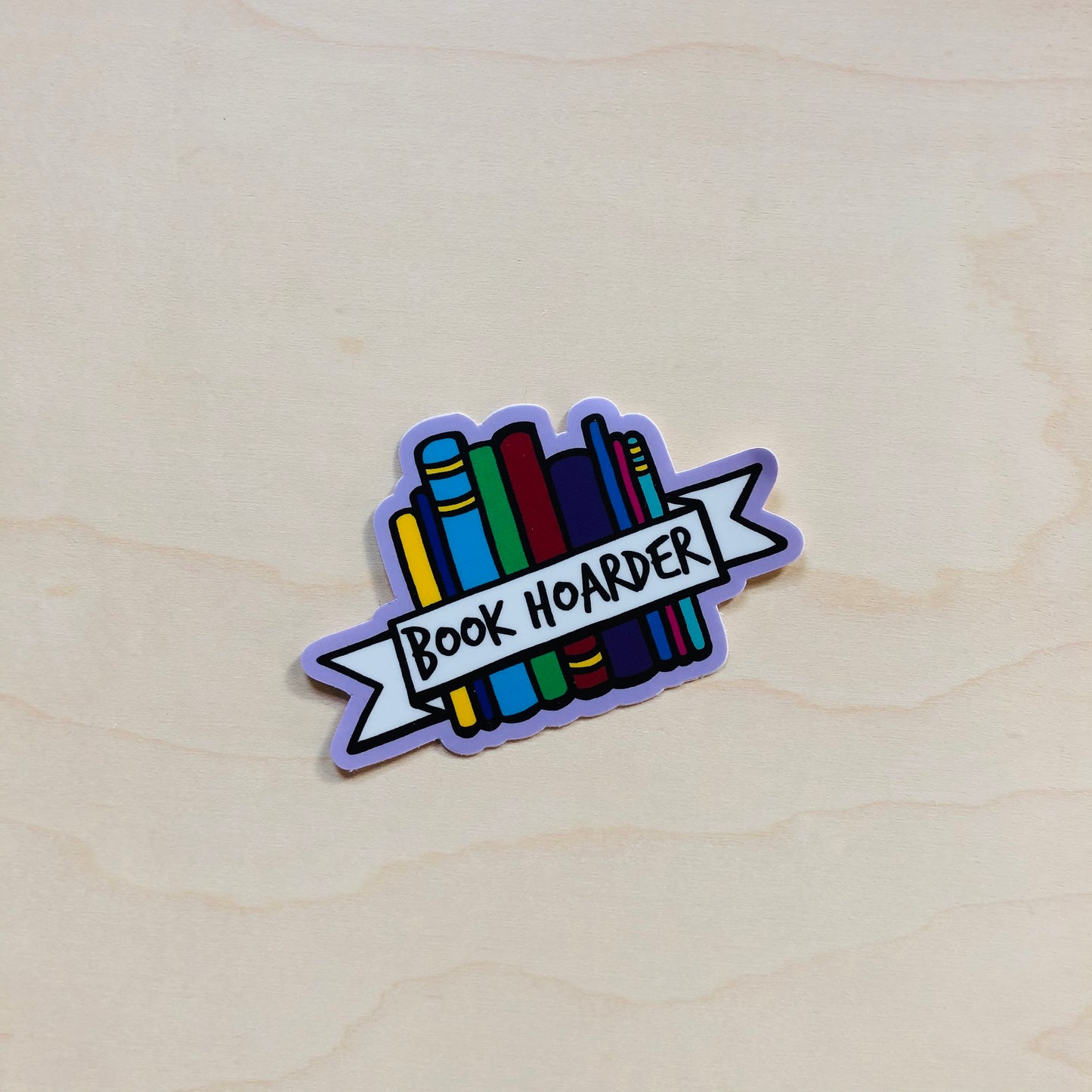 “Book Hoarder” Vinyl Sticker