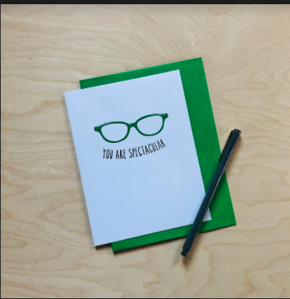 “Your’e Spec-tacular” greeting card