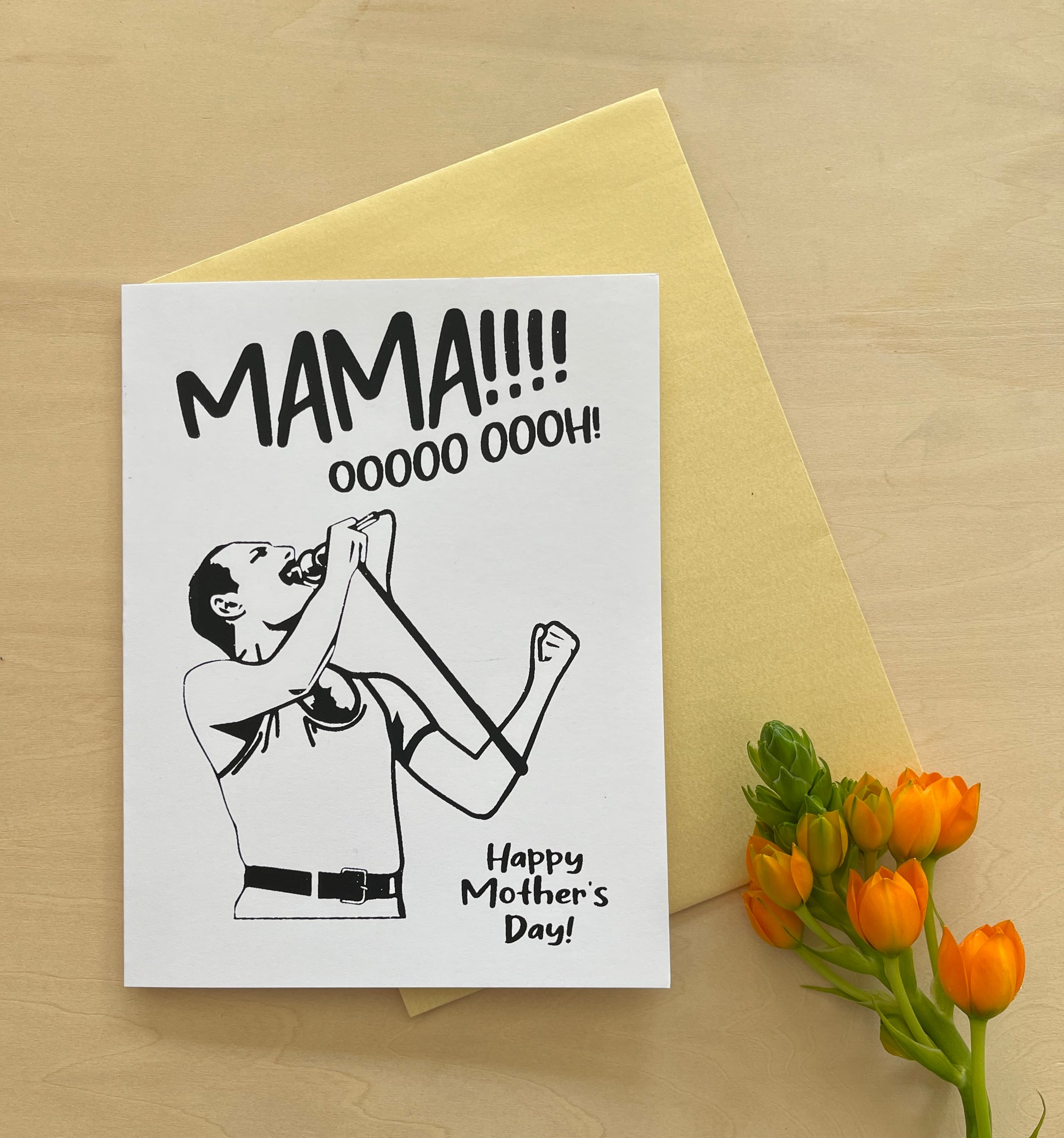 Mama, OOOHH, Freddie Mercury Funny Mother's Day Card