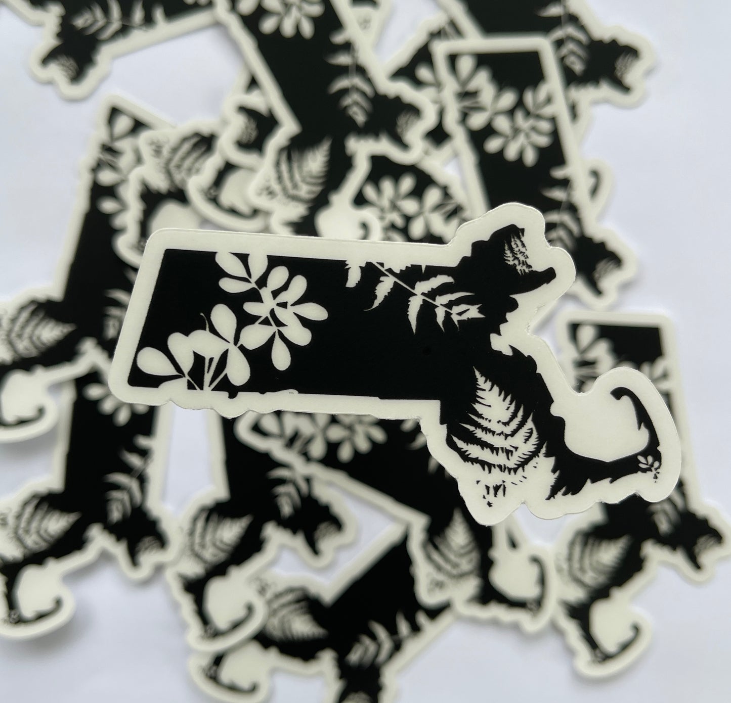 Massachusetts Fern Vinyl Sticker