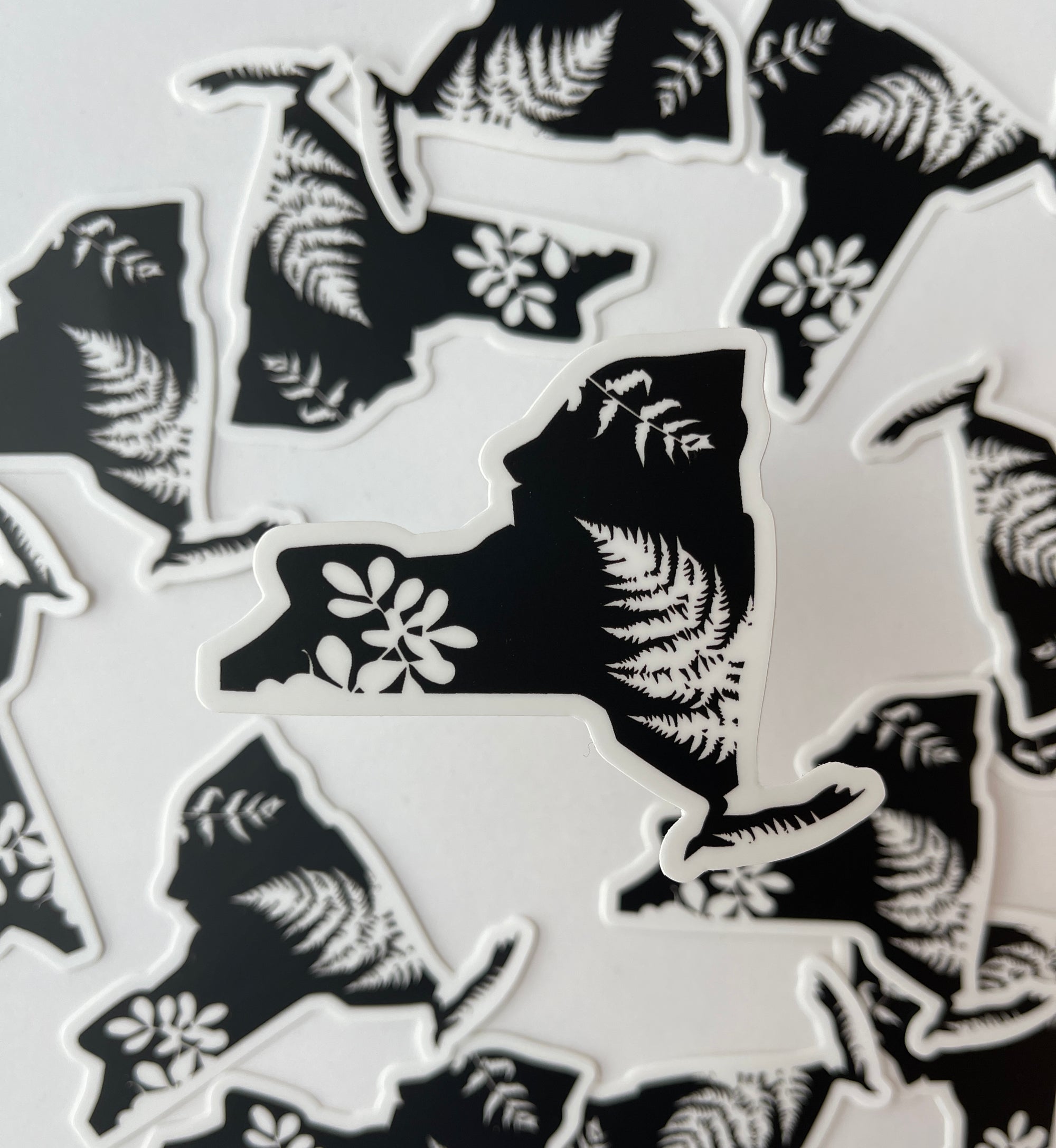 New York Fern Vinyl Sticker